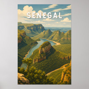 Senegal Illustration Resa Konst Vintage Poster
