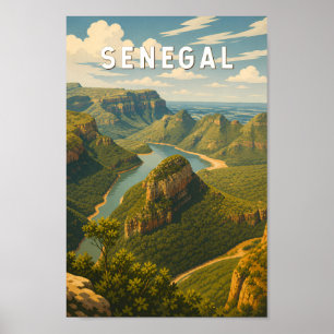 Senegal Illustration Resa Konst Vintage Poster