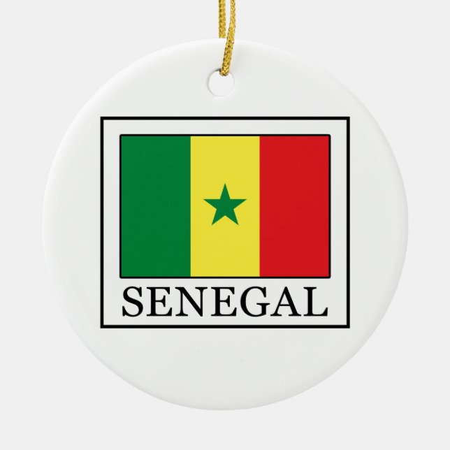 Senegal Julgransprydnad Keramik (Framsidan)
