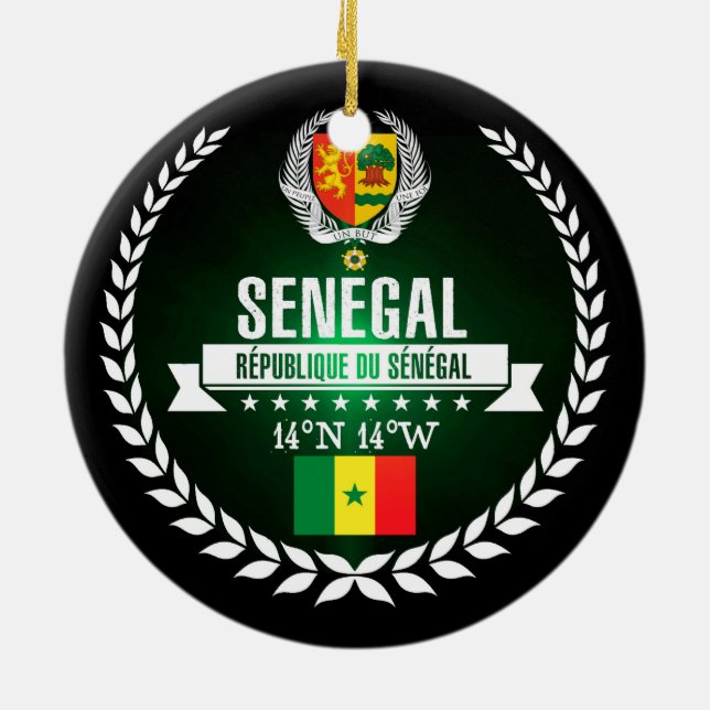 Senegal Julgransprydnad Keramik (Baksidan)