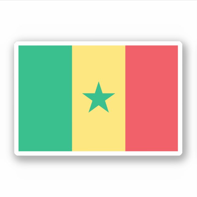 Senegal Klistermärken (Framsida)