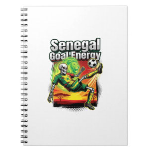 Senegal Mål Energi Skelett Anfallare Nationer Skap Anteckningsbok