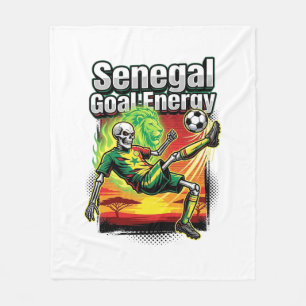 Senegal Mål Energi Skelett Anfallare Nationer Skap Fleecefilt