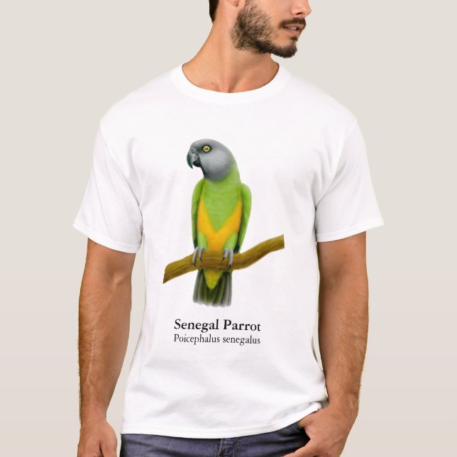 Senegal papegojaT-tröja Tee Shirt (Framsida)