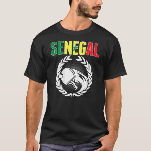 Senegal Ping Pong Stöd senegalesisk bordtennis T Shirt
