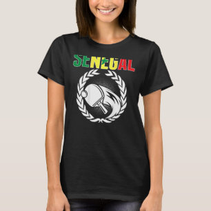 Senegal Ping Pong Support Senegalese Bord Tennis T Shirt