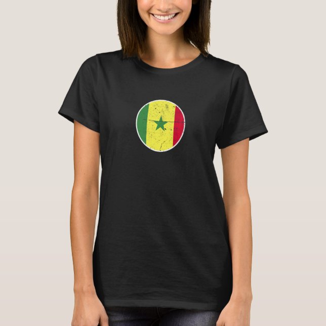 Senegal Proud Senegalese Flag   T Shirt (Framsida)