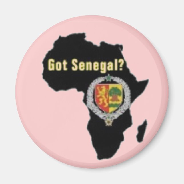 SENEGAL/SENEGALESE FLAGGA T-SHIRT OCH ETC MAGNET (Framsidan)