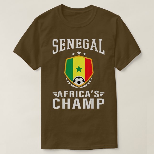 Senegal Senegalese Jersey Soccer 2022 Team T Shirt (Design framsida)