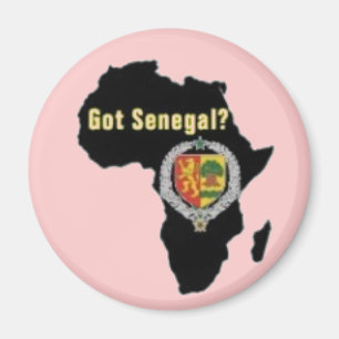 SENEGAL/SENEGALESISK FLAGGAT-TRÖJA OCH ETC. MAGNET