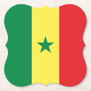 Senegal (Senegalesiska Flagga) Underlägg Papper