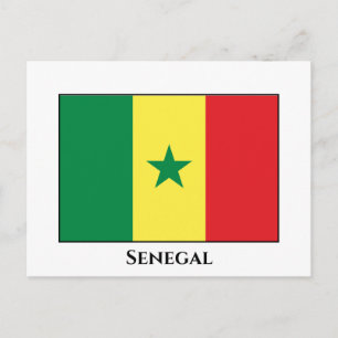 Senegal (Senegalesiska Flagga) Vykort