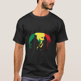 Senegal Senegalesiska Västafrika Stolt Kärlek Flag T Shirt