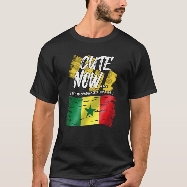 Senegal Senegals Afrika Proud Cute Now Unti T Shirt (Framsida)