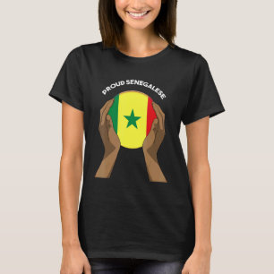 Senegal Senegals Väster Afrika Proud Heart Kärlek T Shirt