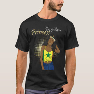 Senegal Senegals Väster Afrika Proud Princess Quee T Shirt