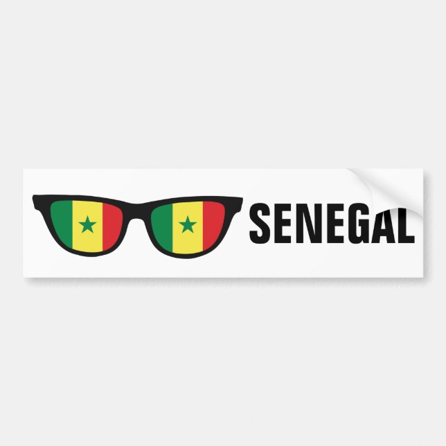 Senegal Shades anpassningsbar bildekal (Framsidan)