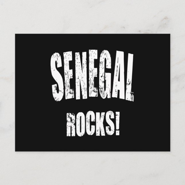 Senegal Sten! Vykort (Framsida)
