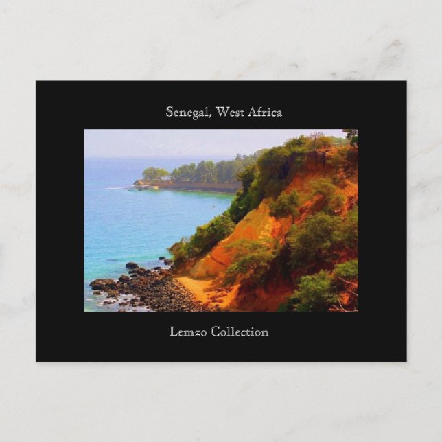 Senegal, Väster, Afrika Ocean View Vykort (Framsida)