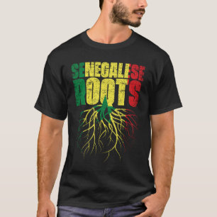 Senegalese Roots Senegal Heritage Flagga T Shirt
