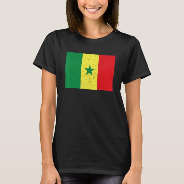 Senegalese Senegal Flag Pride Senegalese Flag T Shirt (Framsida)