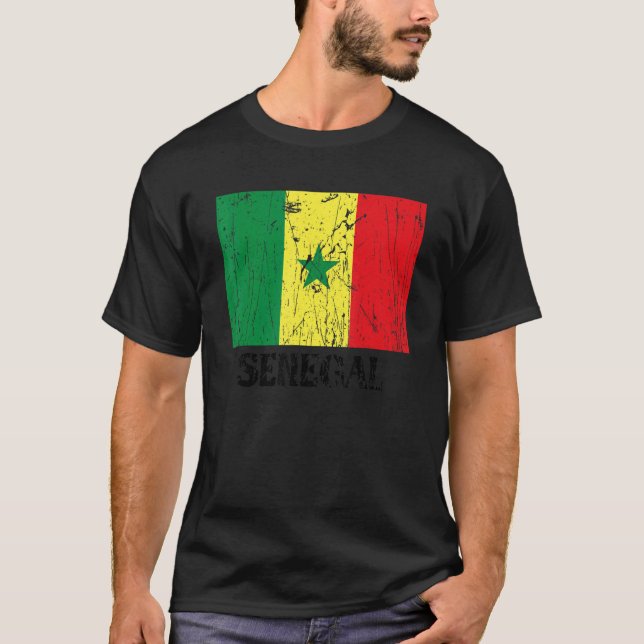 Senegalese Senegal Flag Pride Senegalese Flag T Shirt (Framsida)