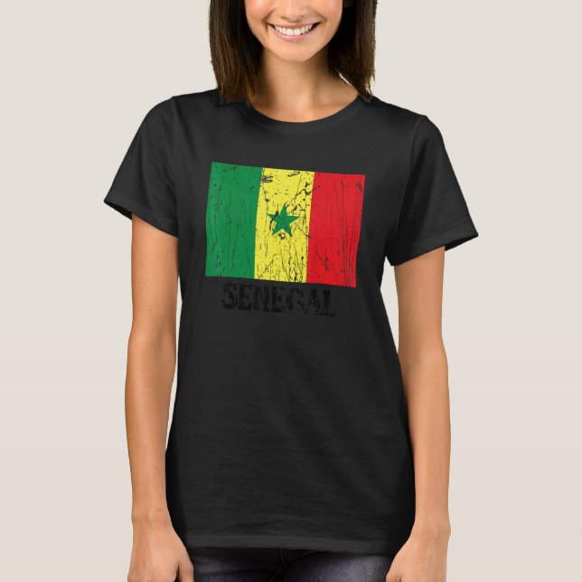 Senegalese Senegal Flag Pride Senegalese Flag T Shirt (Framsida)