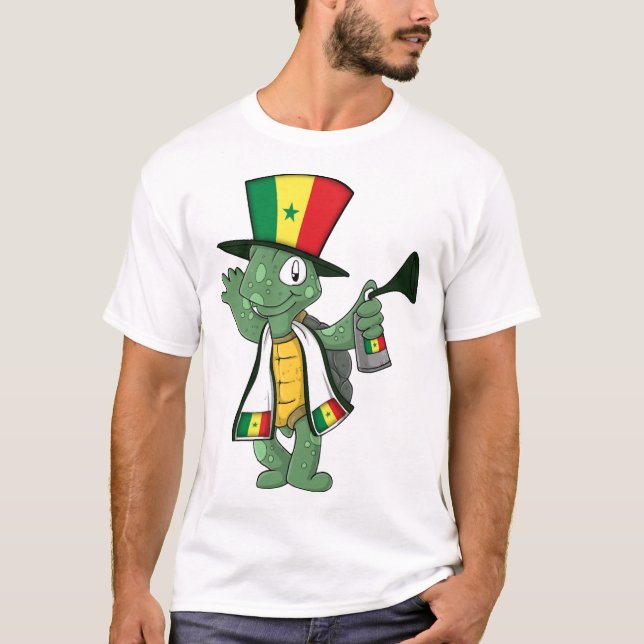 Senegalesisk solfjäderorm t shirt (Framsida)