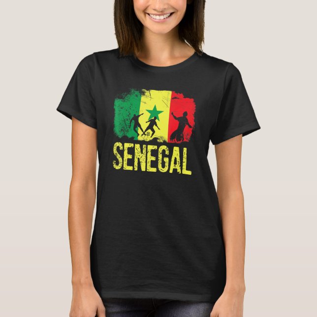 Senegalesiska fotbollsspelare, Flagga T Shirt (Framsida)