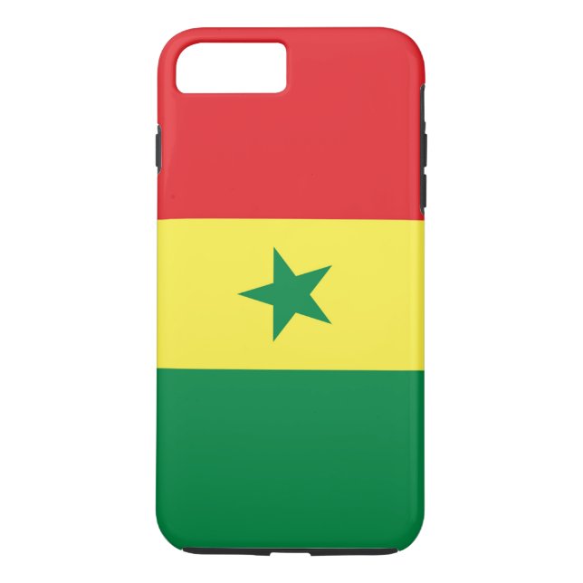 Senegals flagga Case-Mate iPhone skal (Baksida)