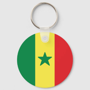 Senegals flagga nyckelring
