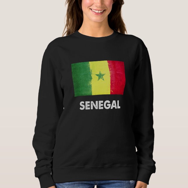 Senegals Flagga Senegalese T Shirt (Framsida)