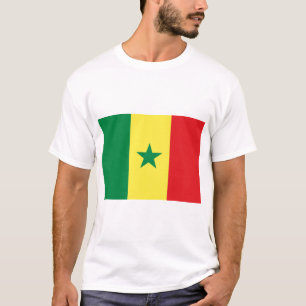 Senegals flagga t shirt