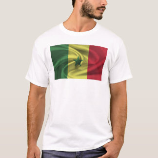 Senegals flagga t shirt