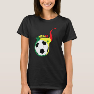 Senegals fotboll för fotboll i Flagga 2022 Kopp 1 T Shirt