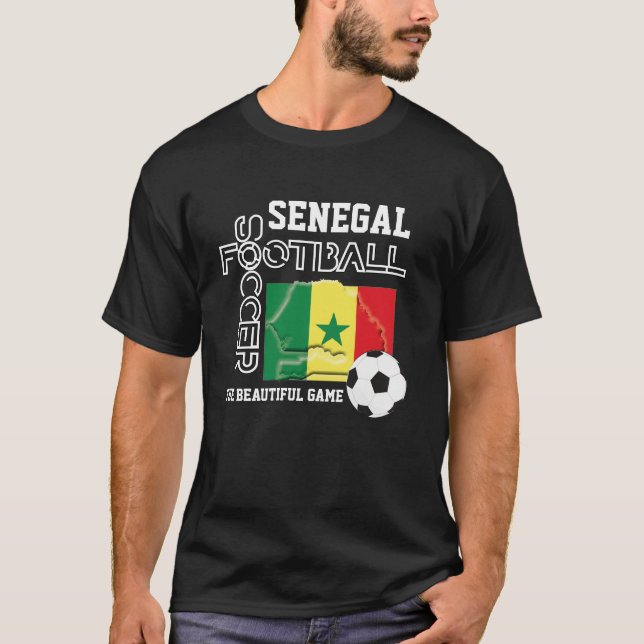 Senegals fotboll T-Shirt (Framsida)