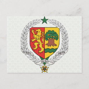 Senegals Jackat Arm-detaljer Vykort