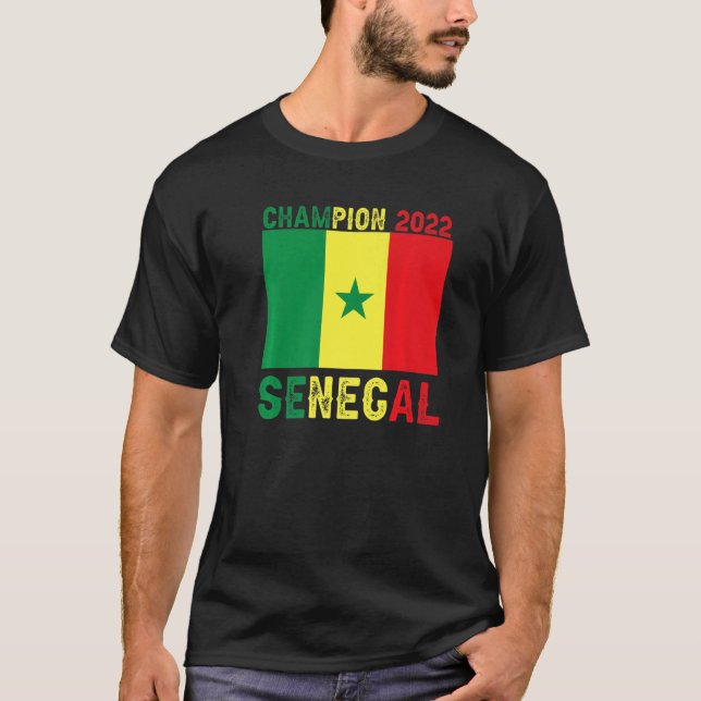 Senegals mästare 2022 t shirt (Framsida)