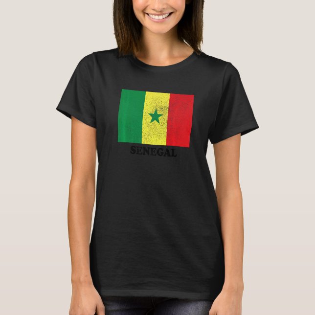 Senegals Senegals Pride Senegals Flagga  Senegales T Shirt (Framsida)