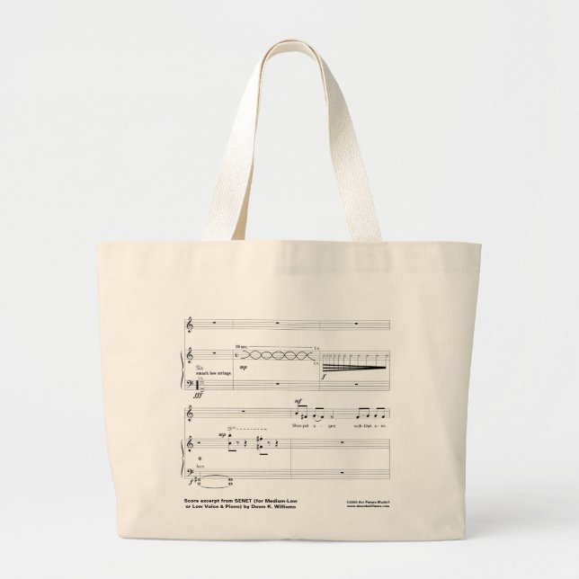Senet Tote Bag Jumbo Tygkasse (Framsidan)