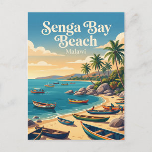 Senga Bay Strand Malawi Vykort