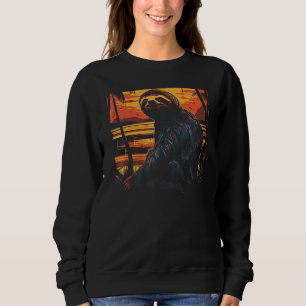 Sengångare Djur Retro Grafiska T-Shirts för Män Kv