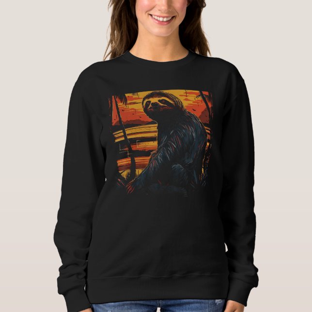 Sengångare Djur Retro Grafiska T-Shirts för Män Kv (Framsida)
