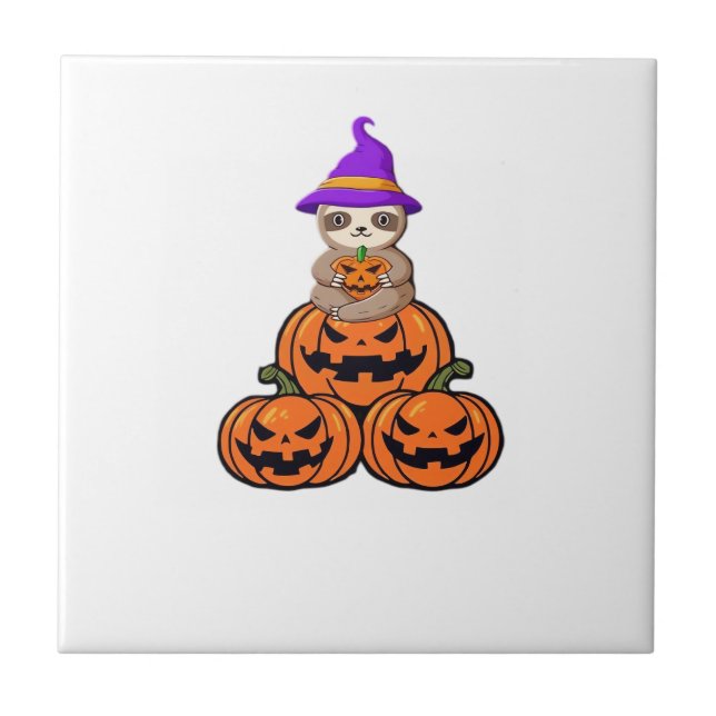 Sengångare Halloween Premium T-Shirt Kakelplatta (Framsidan)
