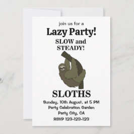 Sengdjuret Sengdjuren Långsamma Och Stabila Roliga Inbjudningar