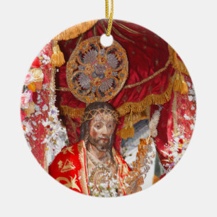 Senhor Santo Cristo dos Milagres Julgransprydnad Keramik