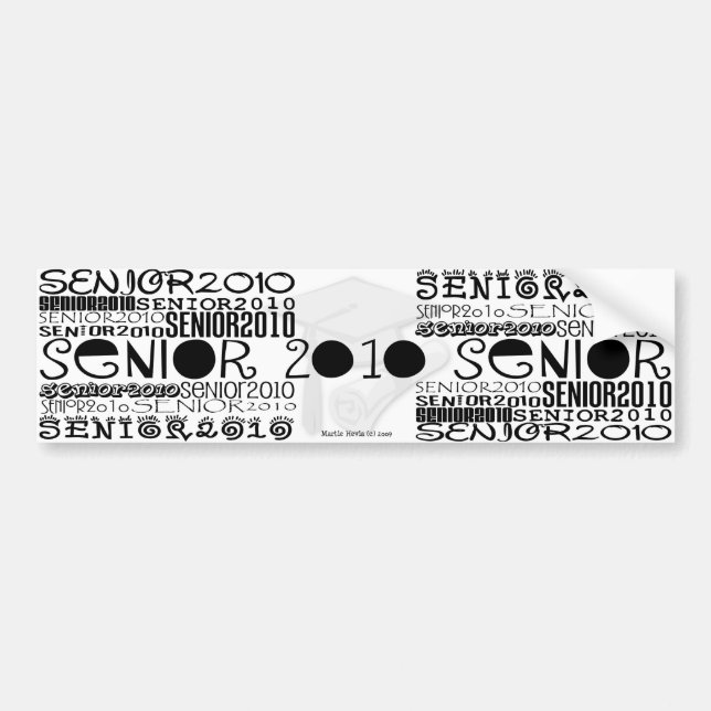 Senior 2010 - Bildtext Bildekal (Framsidan)
