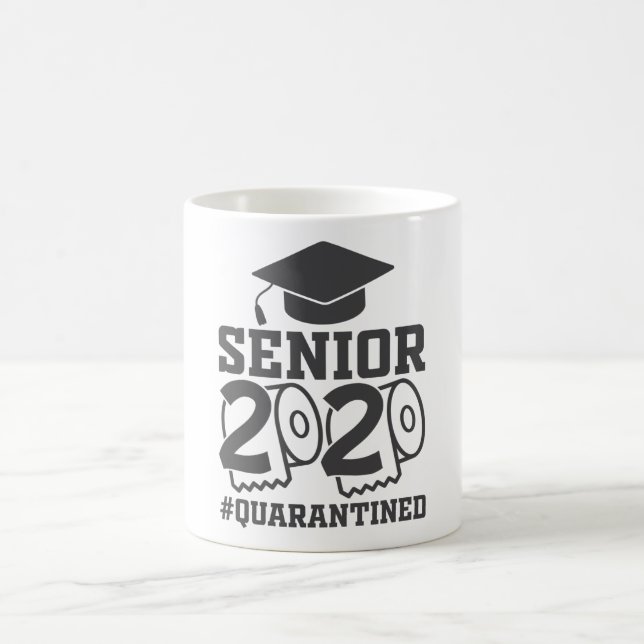 Senior 2020 Quarantining Student Funny Kaffemugg (Center)