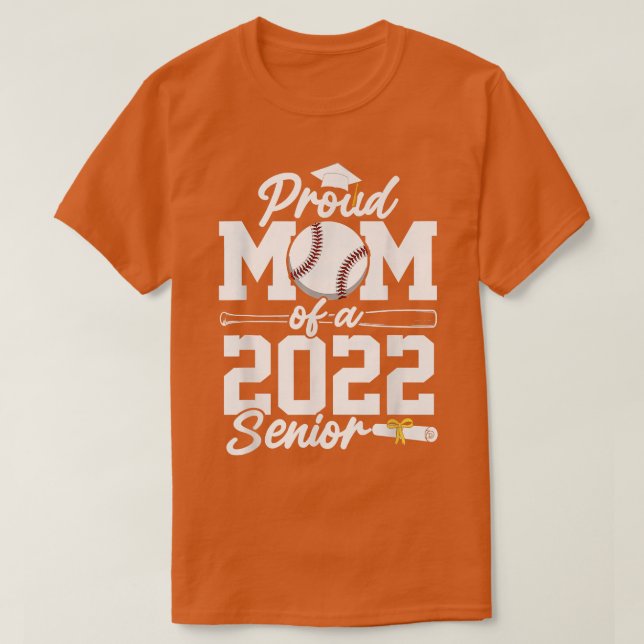 Senior 2022 Baseball Player Class of 2022 Student T Shirt (Design framsida)