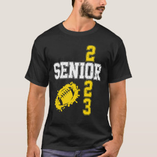 Senior 2023 Football Vintage Graphic Trendig T Shirt